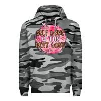 Slate Camo self love is the best love Premium Hoodie - MaliasSmallBusiness