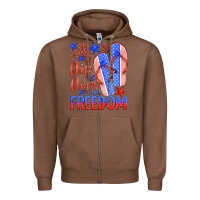 Chestnut flip flops and freedom Zipper Hoodie - HRA Design Shop