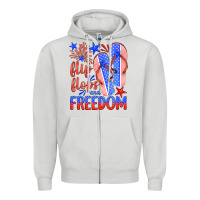 Dove Grey flip flops and freedom Zipper Hoodie - HRA Design Shop