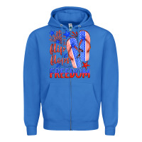 True Royal flip flops and freedom Zipper Hoodie - HRA Design Shop
