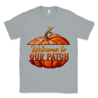 Heather Grey welcome to our patch Classic Tee - BundleAndBundleShop