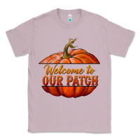 Lilac welcome to our patch Classic Tee - BundleAndBundleShop