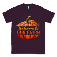Plum welcome to our patch Classic Tee - BundleAndBundleShop