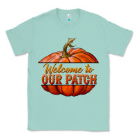 Seafoam welcome to our patch Classic Tee - BundleAndBundleShop