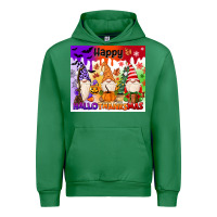 Emerald happy hallothanksmas gnomies Urban Hoodie - MaliasSmallBusiness