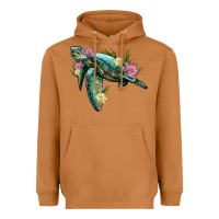 Meerkat sea turtle with lotus Heavyweight Hoodie - Artiststas