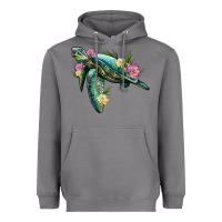 Storm sea turtle with lotus Heavyweight Hoodie - Artiststas