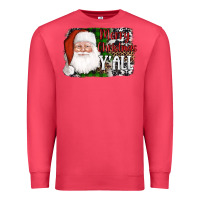 Cardinal santa merry christmas y'all Premium Sweatshirt - AdoDesignShop