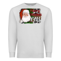 Dove Grey santa merry christmas y'all Premium Sweatshirt - AdoDesignShop