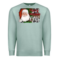 Seafoam santa merry christmas y'all Premium Sweatshirt - AdoDesignShop