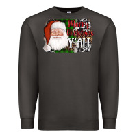 Smoke santa merry christmas y'all Premium Sweatshirt - AdoDesignShop
