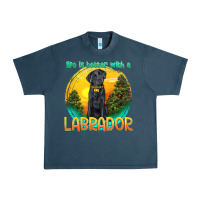 Midnight Navy life is better with a labrador Urban Heavy Tee - texasbilliewilder