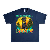 Navy life is better with a labrador Urban Heavy Tee - texasbilliewilder