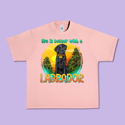 Urban Heavy Tee life is better with a labrador