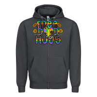 Smoke free dad hugs Zipper Hoodie - CowhideDigitalArt