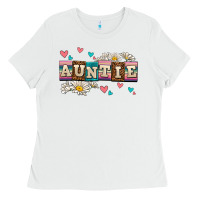 White daisy auntie Ladies Tee - AdoDesignShop
