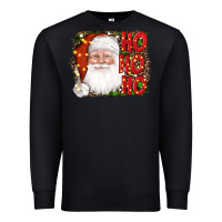 Black christmas ho ho ho santa clause Premium Sweatshirt - AdoDesignShop
