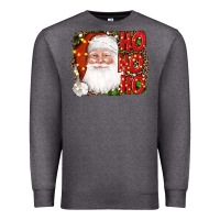 Charcoal Heather christmas ho ho ho santa clause Premium Sweatshirt - AdoDesignShop