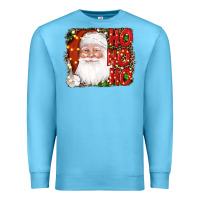 Ocean Blue christmas ho ho ho santa clause Premium Sweatshirt - AdoDesignShop
