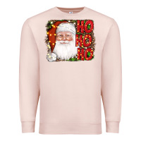 Pale Pink christmas ho ho ho santa clause Premium Sweatshirt - AdoDesignShop