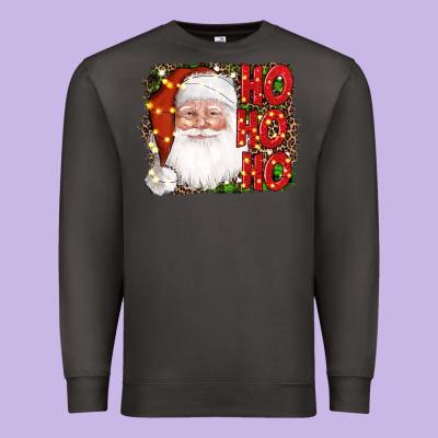 Christmas Ho Ho Ho Santa Clause Premium Sweatshirt Designed By Adodesignshop