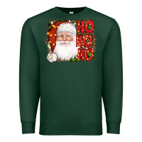 Sports Green christmas ho ho ho santa clause Premium Sweatshirt - AdoDesignShop