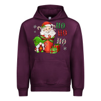 Mauve Wine ho ho ho gnome santa coffee cup Urban Hoodie - MaliasSmallBusiness