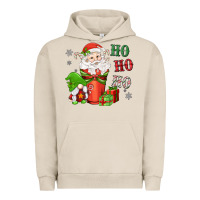 Pigment French Oak ho ho ho gnome santa coffee cup Urban Hoodie - MaliasSmallBusiness