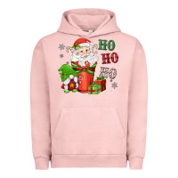 Pigment Salmon ho ho ho gnome santa coffee cup Urban Hoodie - MaliasSmallBusiness