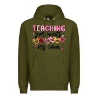 Army Green teaching sweet hearts Premium Hoodie - MaliasSmallBusiness