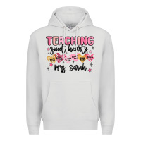 Dove Grey teaching sweet hearts Premium Hoodie - MaliasSmallBusiness
