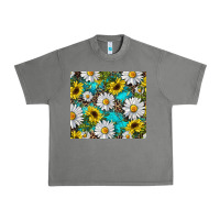 Tornado Daisy and sunflower Urban Heavy Tee - RanaPortraitStore