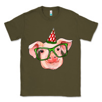 Army Green pig christmas Classic Tee - RanaPortraitStore