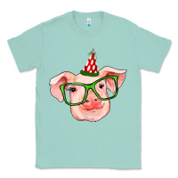 Seafoam pig christmas Classic Tee - RanaPortraitStore