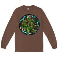Chestnut Christmas Santa Claus round Long Sleeve Tee - RanaPortraitStore