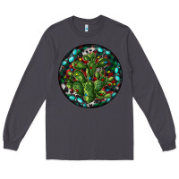 Smoke Christmas Santa Claus round Long Sleeve Tee - RanaPortraitStore