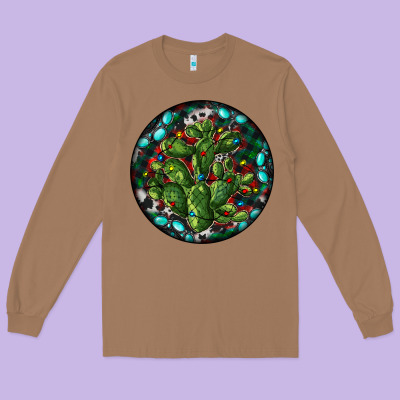 Christmas Santa Claus Round Long Sleeve Tee Designed By Ranaportraitstore
