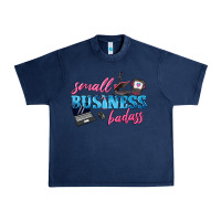 Navy small business badass Urban Heavy Tee - texasbilliewilder