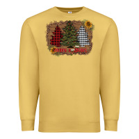 Antique Gold merry and bright with tree's Premium Sweatshirt - AdoDesignShop