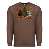 Chestnut merry and bright with tree's Premium Sweatshirt - AdoDesignShop