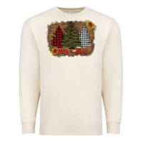 Sandshell merry and bright with tree's Premium Sweatshirt - AdoDesignShop