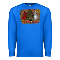 True Royal merry and bright with tree's Premium Sweatshirt - AdoDesignShop