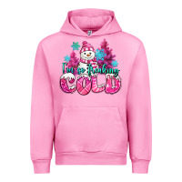 Fuchsia Pink im so freaking cold pink christmas snowman Urban Hoodie - MaliasSmallBusiness