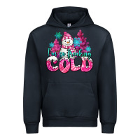 Navy im so freaking cold pink christmas snowman Urban Hoodie - MaliasSmallBusiness