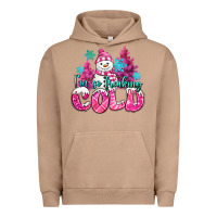 Pigment Burro im so freaking cold pink christmas snowman Urban Hoodie - MaliasSmallBusiness