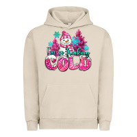 Pigment French Oak im so freaking cold pink christmas snowman Urban Hoodie - MaliasSmallBusiness