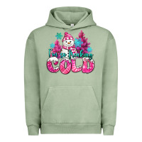 Pigment Oil Green im so freaking cold pink christmas snowman Urban Hoodie - MaliasSmallBusiness