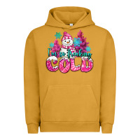 Pigment Peanut Butter im so freaking cold pink christmas snowman Urban Hoodie - MaliasSmallBusiness
