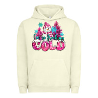 Pigment Pistachio im so freaking cold pink christmas snowman Urban Hoodie - MaliasSmallBusiness