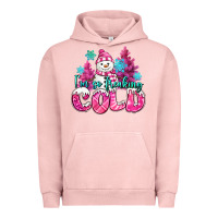 Pigment Salmon im so freaking cold pink christmas snowman Urban Hoodie - MaliasSmallBusiness